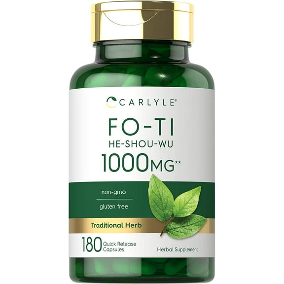 Fo Ti Root Extract | 1000mg | 180 Capsules for Men and Women | by Carlyle
