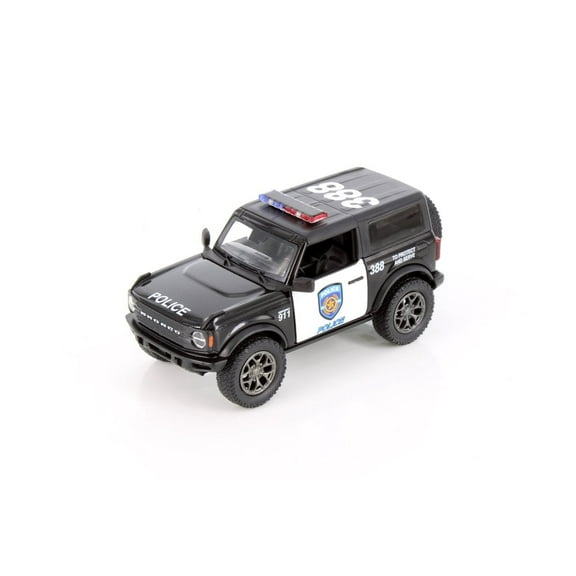 Fo_rd Bronco - Police Edition, Black /White - Kinsmart 5438DP - 1/34 Scale Diecast Model Car