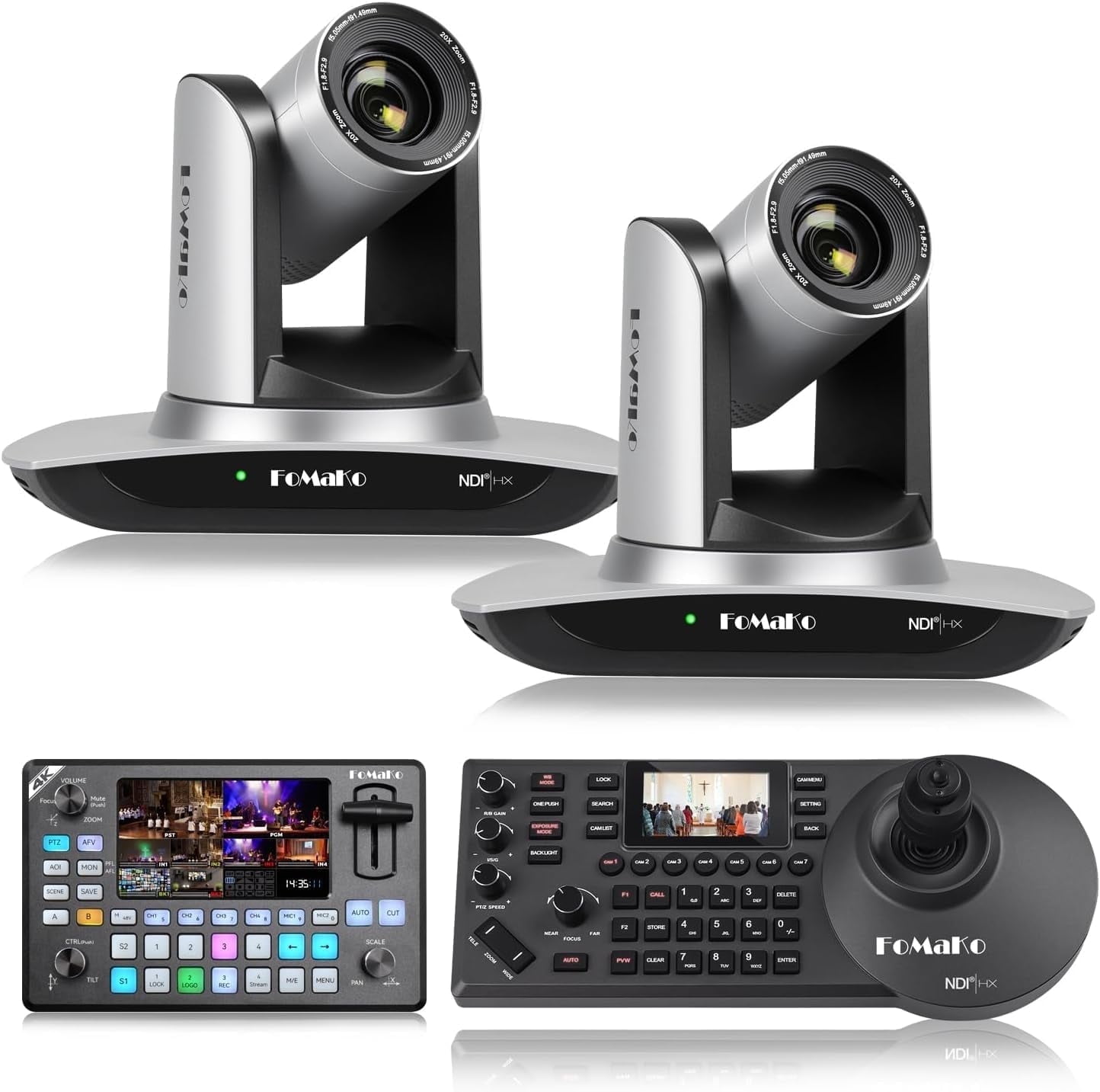 FoMaKo 20x Optical Zoom NDI Camera Bundle(FMK20UH NDIx2+KC602+KC608N ...