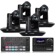 FoMaKo 4K PTZ Camera HDMI NDI 20X Live Streaming Camera BundleK20UHX4+KC606N+M1