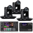 thumbnail image 1 of FoMaKo 4K PTZ Camera HDMI NDI 20X Live Streaming Camera Bundle(K20UH X3 +M3+KC606), 1 of 13