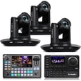 FoMaKo 4K PTZ Camera HDMI NDI 20X Live Streaming Camera Bundle(K20UH ...