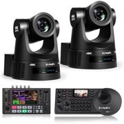 FoMaKo 60fps 4K NDI PTZ Camera 30x, Supports NDI HX3 4K 60fps Output, 30x Optical Zoom,for Dance or Music Performances competitions Live StreamingK630NX2+M4+KC608 Pro