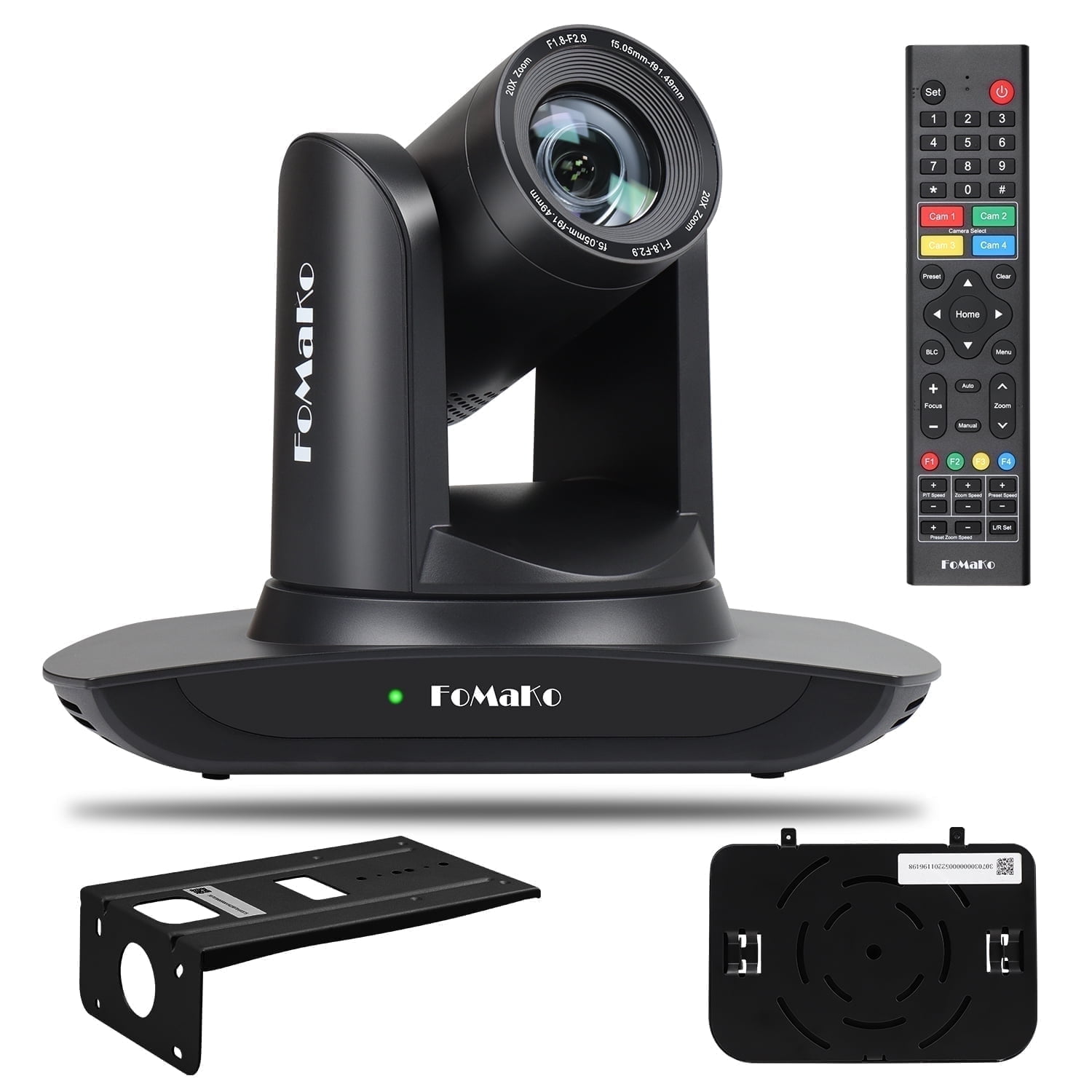 FoMaKo FMK12UH Pro(20x)-B AI Auto Tracking HDMI PTZ Camera, 1080P60 ...