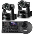 thumbnail image 1 of FoMaKo AI Auto Tracking NDI PTZ Camera 30X Bundle HDMI 3G-SDI IP PoE HDMI PTZ Camera for Church Worship(2pcs) PTZ Controller PoE IP PTZ Camera Controller Keyboard (PTZ Bundle KN30A Prox2+KC608 Pro), 1 of 13
