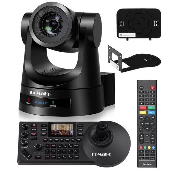 FoMaKo 20x ptz camera+ptz camera controller Bundle black(BH201)