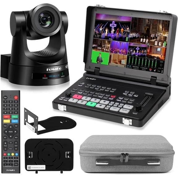 FoMaKo 1080P 20x Ndi Camera Bundle Black(KN20A+M5)