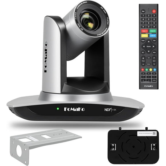 FoMaKo NDI Video Web Cam AI Auto Tracking HDMI PTZ Camera 20x Optical Zoom IP USB3.0 HDMI PTZ Camera for Church Services Worship Education, PoE 1080P60 FMK20UH NDI