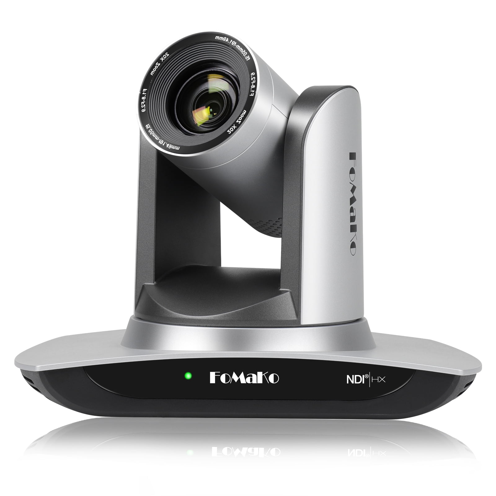 FoMaKo NDI Video Web Cam AI Auto Tracking HDMI PTZ Camera 20x Optical Zoom IP USB3.0 HDMI PTZ Camera for Church Services Worship Education, PoE 1080P60 FMK20UH NDI