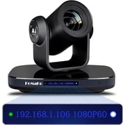 FoMaKo PTZ Camera HDMI 1080P60 AI Auto-Tracking PTZ Camera 30X Optical Zoom, USB3.0 Type-C 3G-SDI HDMI PTZ Camera for Church Worship Education Conference Events, K30