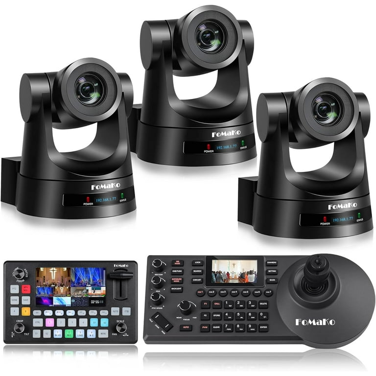 FoMaKo PTZ Camera HDMI 30x Optical Zoom HDMI PTZ Camera (3pcs) +