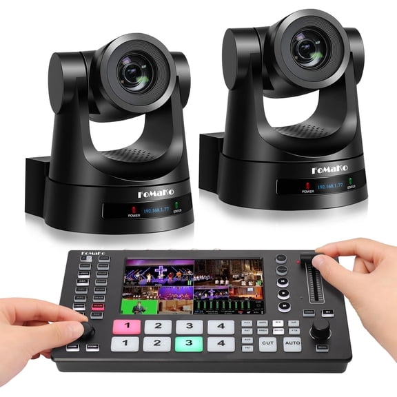 FoMaKo 20x ptz camera Bundle black(FMK20SDI x2+M4)