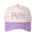 thumbnail image 1 of FoRe Embroidered Patchwork Trucker Cap | Adjustable Unisex Snapback, Golf Essential, 1 of 10