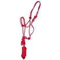 thumbnail image 1 of Mustang Economy Mountain Rope Halter/Lead Foal Red, 1 of 2