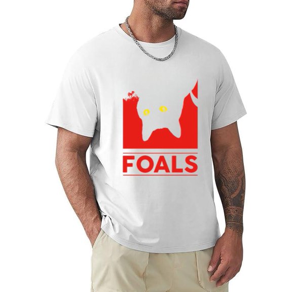Foals Cat Indie Rock Style Math Rock Music Album Art T-shirt, for men & women, up to size 5XL.