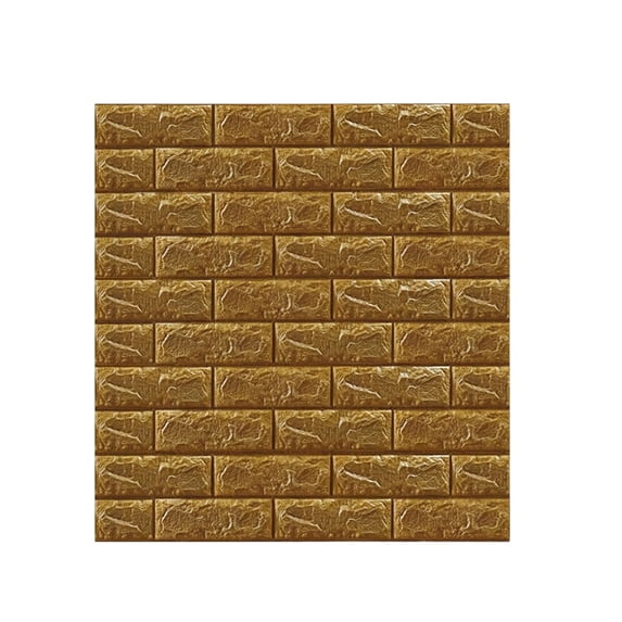 Foam 3D Brick Pattern Self - Adhesive Wallpaper, Waterproof Insulating Anti - Collision Soft Wall Decor, for Home Interior Walls Living Room Bedroom Kitchen Bathroom Office