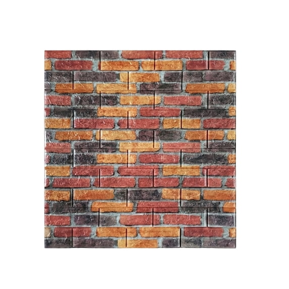 Foam 3D Brick Pattern Self - Adhesive Wallpaper, Waterproof Insulating Shockproof Peel and Stick Wall Decor, for Living Room Bedroom Kitchen Bathroom Home Renovation Office Decor