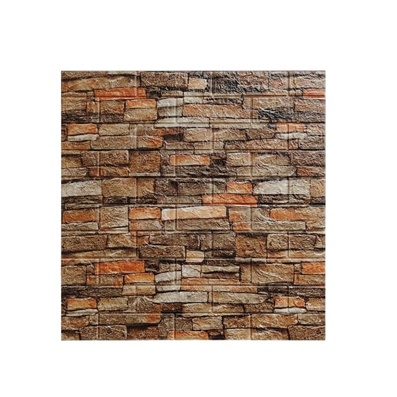 Foam 3D Textured Self - Adhesive Wall Tile - Waterproof, Heat - Insulating, Anti - Collision for Home Decoration, Living Room, Bedroom, Kitchen Backsplash, Office Wall