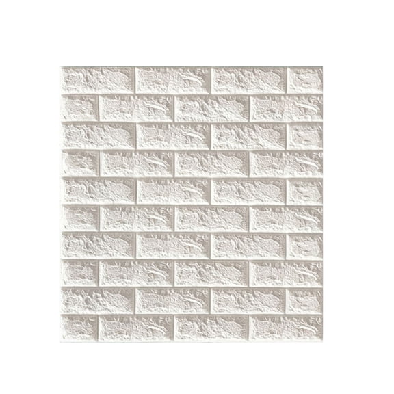 Foam 3D Textured Self-Adhesive Wallpaper - Brick Pattern, Waterproof, Insulating, Shockproof Wall Decor - for Living Room, Bedroom, Kitchen, Bathroom, Office, Rental Spaces