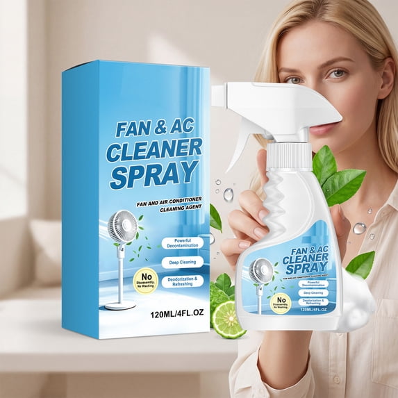 Foam AC Cleaner Spray For Air Conditioner Evaporator And Fan Blades Deodorizing Formula 120ml