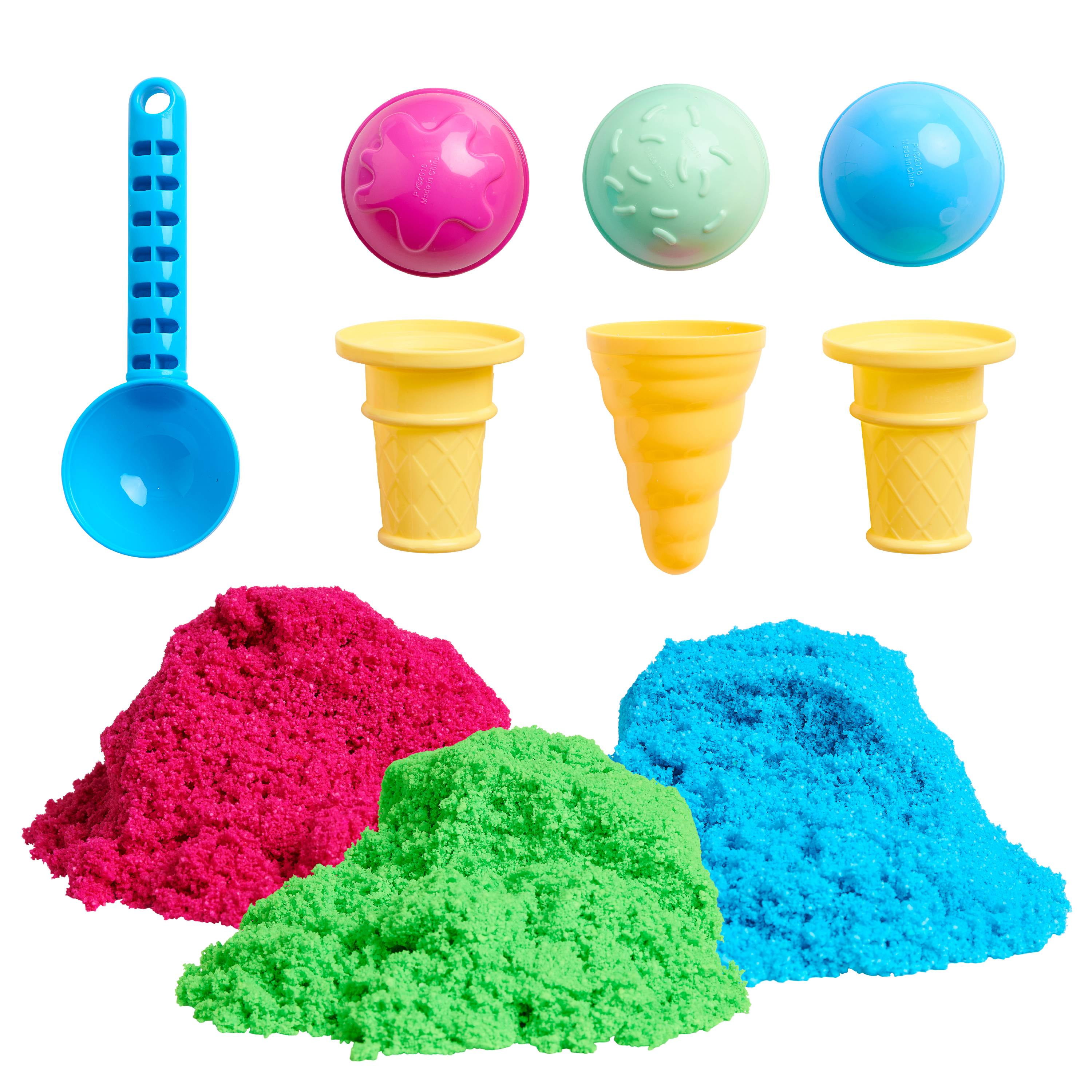 Fake Ice Cream Swirl & Ice Cream Scoop - Playcode3 Air Dry Foam Clay 