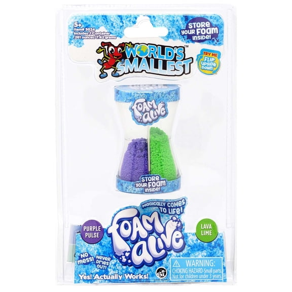Foam Alive World's Smallest Purple Pulse & Lava Lime Foam
