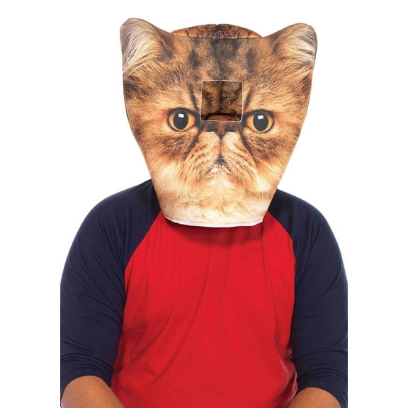 Foam Angry Cat Head Mask