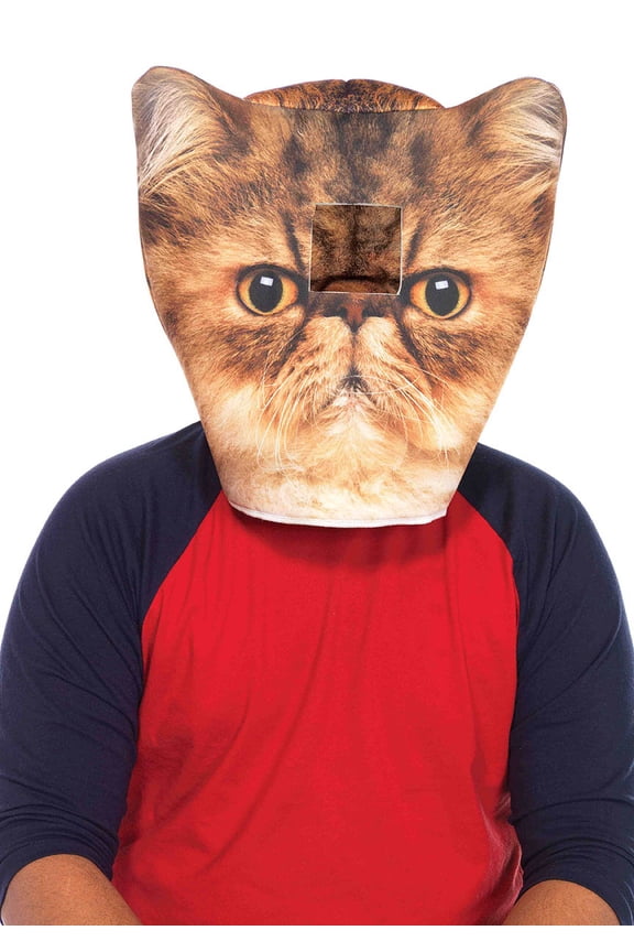 Foam Angry Cat Head Mask
