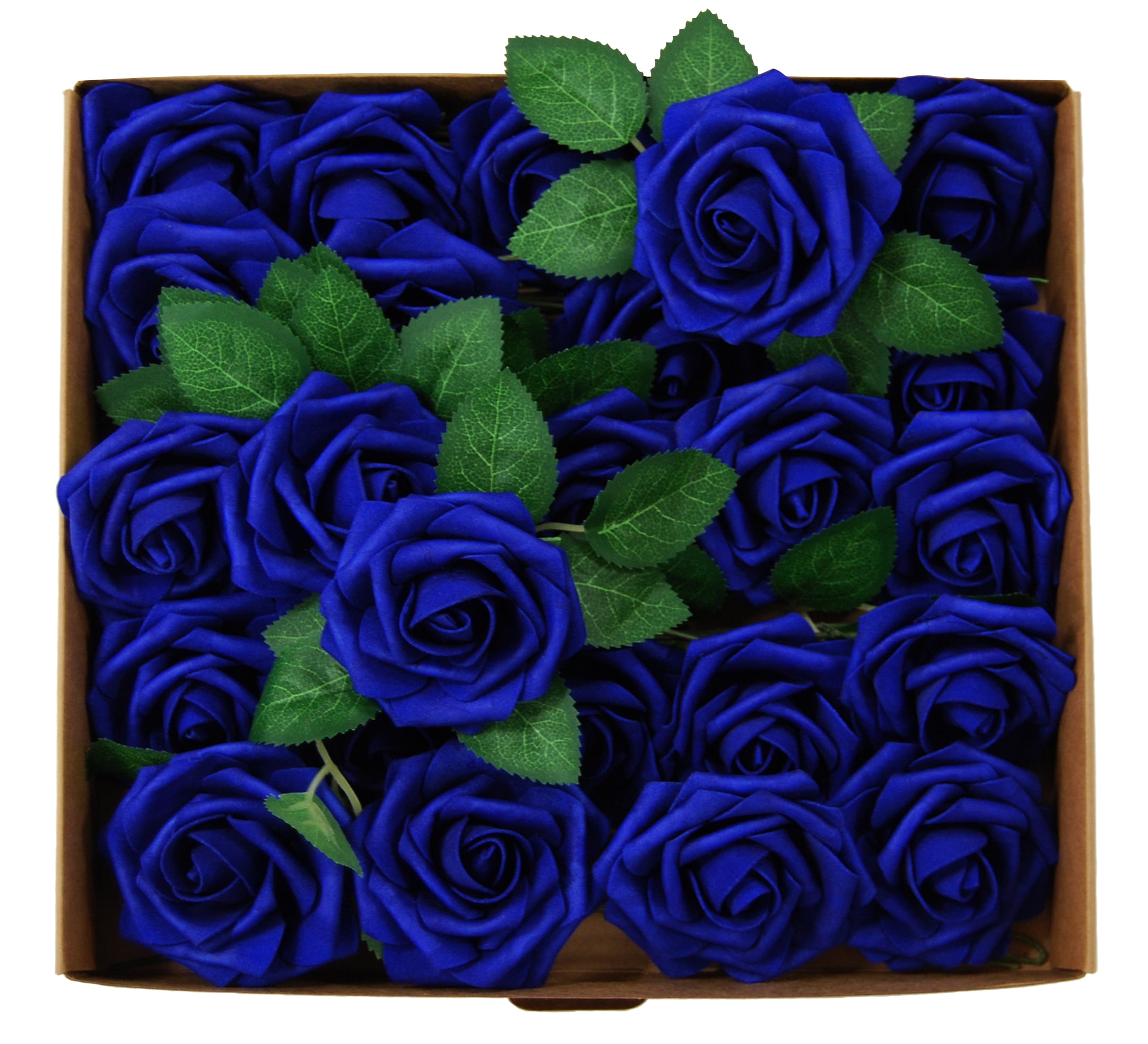 Foam Artificial Rose Flower Head With Stems Wedding Bride Bouquet Home ...