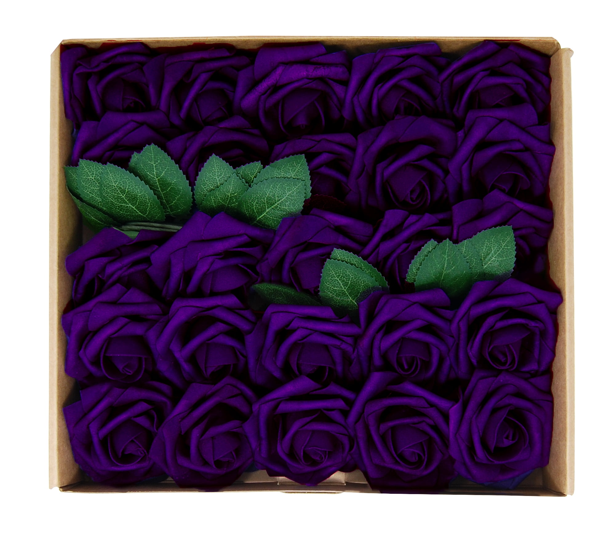 Foam Artificial Rose Flower Head With Stems Wedding Bride Bouquet Home ...