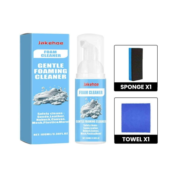 Foam Athletic Shoe Cleaner White Shoe Cleaning Stain Yellowing Oxidizing Portable No-Rinse Cleaning 100ml