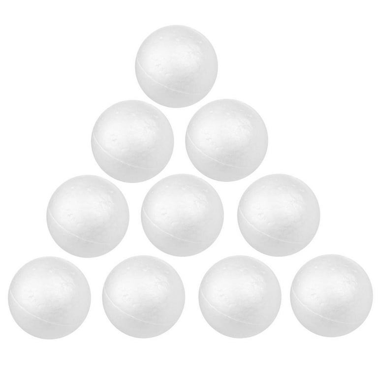 73 Pack Foam Balls White Foam Craft Balls Assorted Sizes Polystyrene Ball  for Art and Craft DIY Supply School Party Modeling Project Holiday,5 Sizes