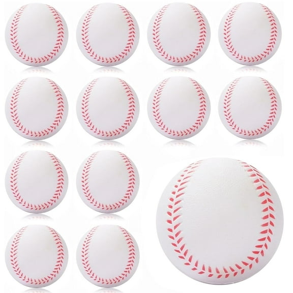 Xueyu Foam Training Baseball 12 Pack, Soft Baseballs Training Ball for Safe Throwing, Catching and Batting Practice, Perfect for Hitting and Indoor or Outdoor Play, Baseball Gifts for Boys Girls Kids