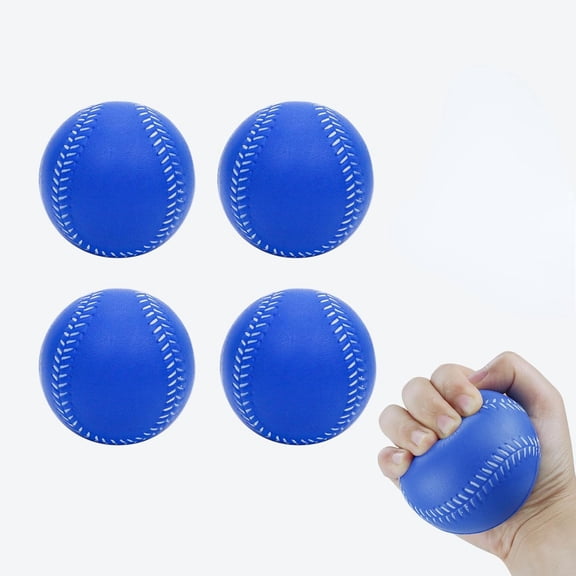 Foam Baseballs, 9 Inch Soft Baseballs Training Pitch Stress Ball with Drawstring Bag