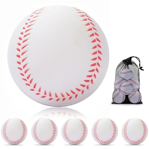 Xueyu 6 Pack Foam Baseballs Training Balls, Choose Baseballs for Safe Throwing, Hitting & Pitching Training for All Skill Levels, Improve Mechanics, Indoor or Outdoor Play, Baseballs for Kids