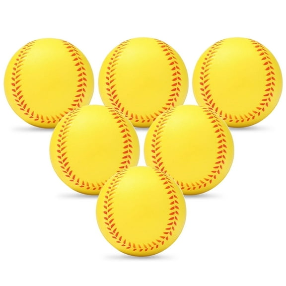Xueyu Foam Baseballs 6 Pack, Soft Baseballs for Indoor or Outdoor Play, Training Ball for Safe Throwing, Catching and Batting Practice, Baseballs for Kids