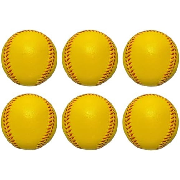 Foam Baseballs Softballs Practice Training Ball for Beginners Hand Exercise Squeeze Ball for Safe Throwing Catching and Batting Practice
