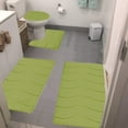 thumbnail image 1 of Foam Bath Mat 4 Set, Bathroom Rugs Toilet Mats, Soft Comfortable Water Absorption Non-Slip, Thick Machine Washable, Easier To Dry, Multi-Purpose, 1 of 7