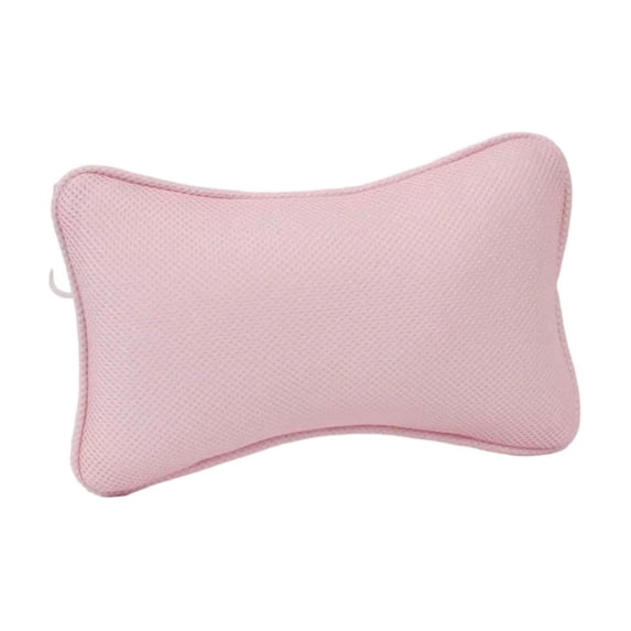 Foam Bath Pillow for Tub, Ergonomic Headrest Neck Support Cushion for Spa Pool Bathtub, Comfortable Home Bath Pillow Pink, Pillows for Couch, Support Pillow