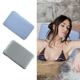 thumbnail image 1 of Foam Bathtub Pillow – Suction Cup Support | Soft PVC Bath Head Rest | Non-Slip, Quick Dry | Gray Blue | 11.42"x7.48"x1.96" | Ergonomic, Easy Clean for Spa Comfort, 1 of 6