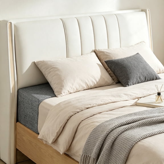 Foam Bed Gap Filler, Wedge Mattress Extender with Removable Cover, for Twin Bed, Wall & Headboard Narrow Space, Dark Gray