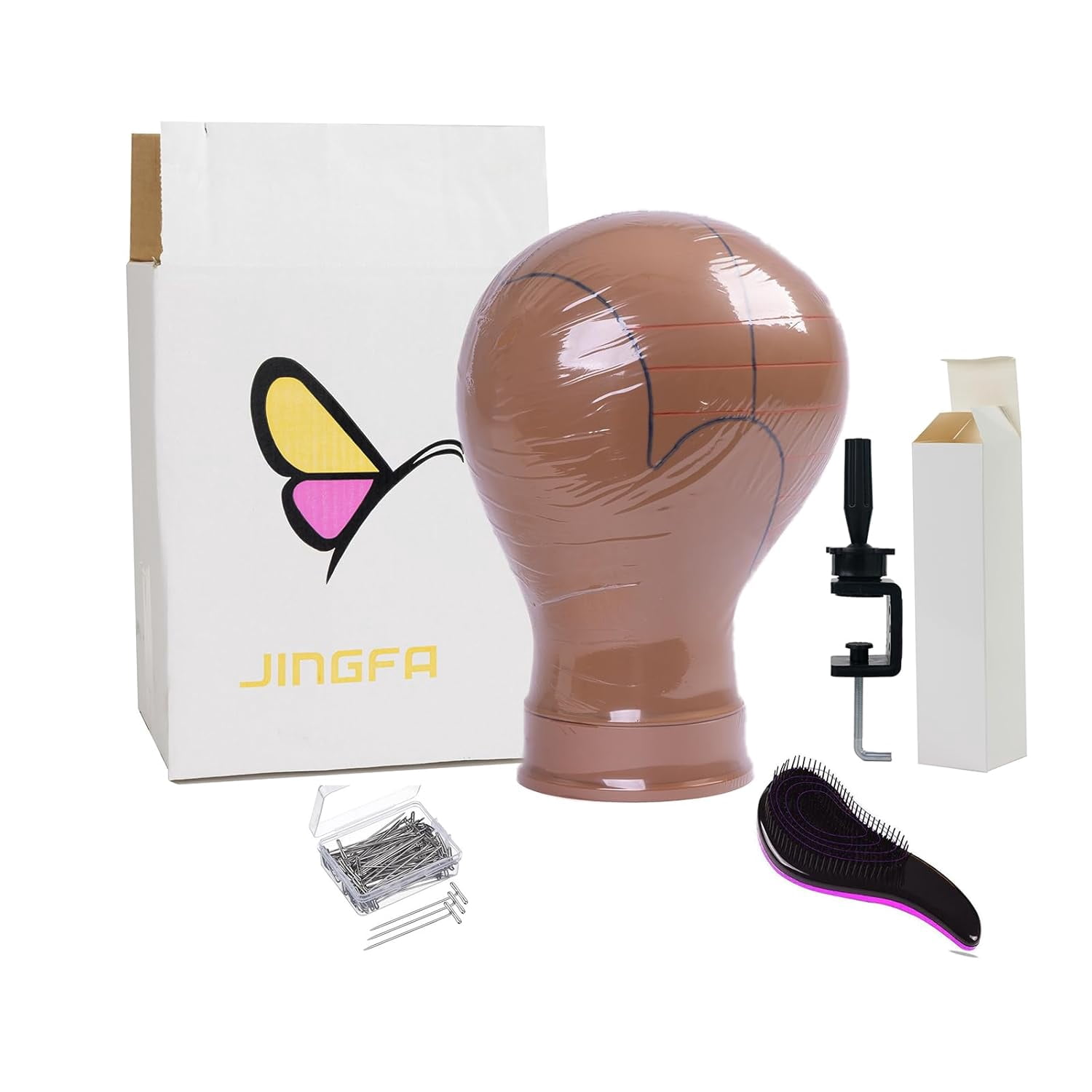 Foam Block Head For Wig Making And Styling, Wig Head Stand With ...