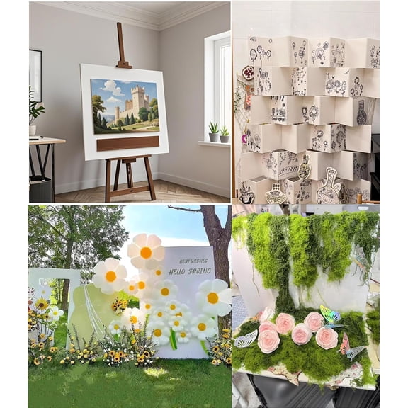 Foam Board 18 x 24 in, 12 Pack White Poster Board, 3/16 in Thick Craft Foam Core Board, Puzzle Board, Double Sided, Foam Sheets for Picture, Project, Presentation, Artwork, Signage and Crafts