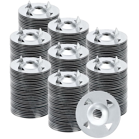 Foam Board Fasteners Washers, 300 PCS 1-1/8" Steel Washers for Fixing Insulation Board Foam Board
