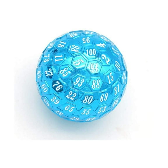 Foam Brain Games 45mm d100 - Blue w/White New