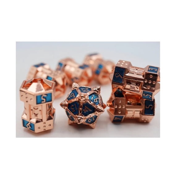 Foam Brain Games CCG Dice Set - Copper-Lit Space (7) New
