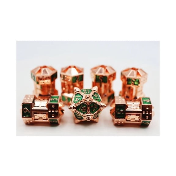 Foam Brain Games CCG Dice Set - Emerald Meteor Shower (7) New