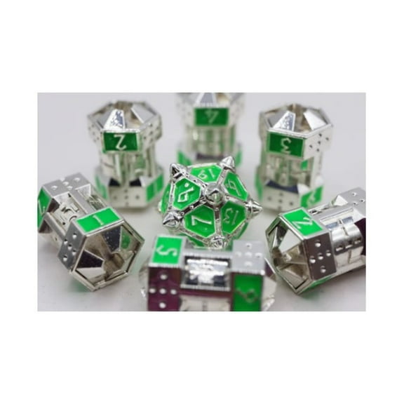 Foam Brain Games CCG Dice Set - Neon Diamonds (7) New