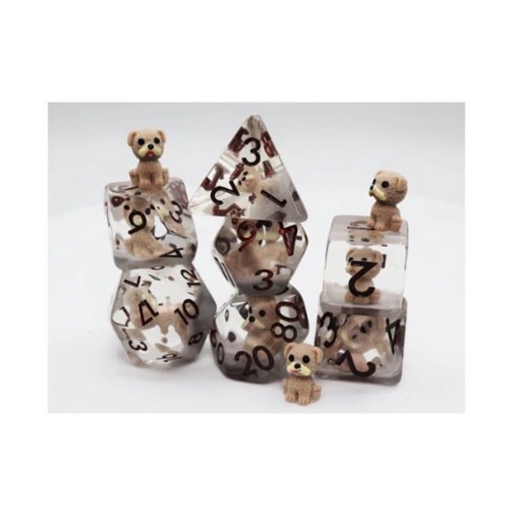 Foam Brain Games Poly Set - Hazel the Good Doggo w/Brown (7) New