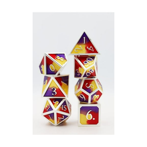 Foam Brain Games Poly Set - Royal Swirl (7) New